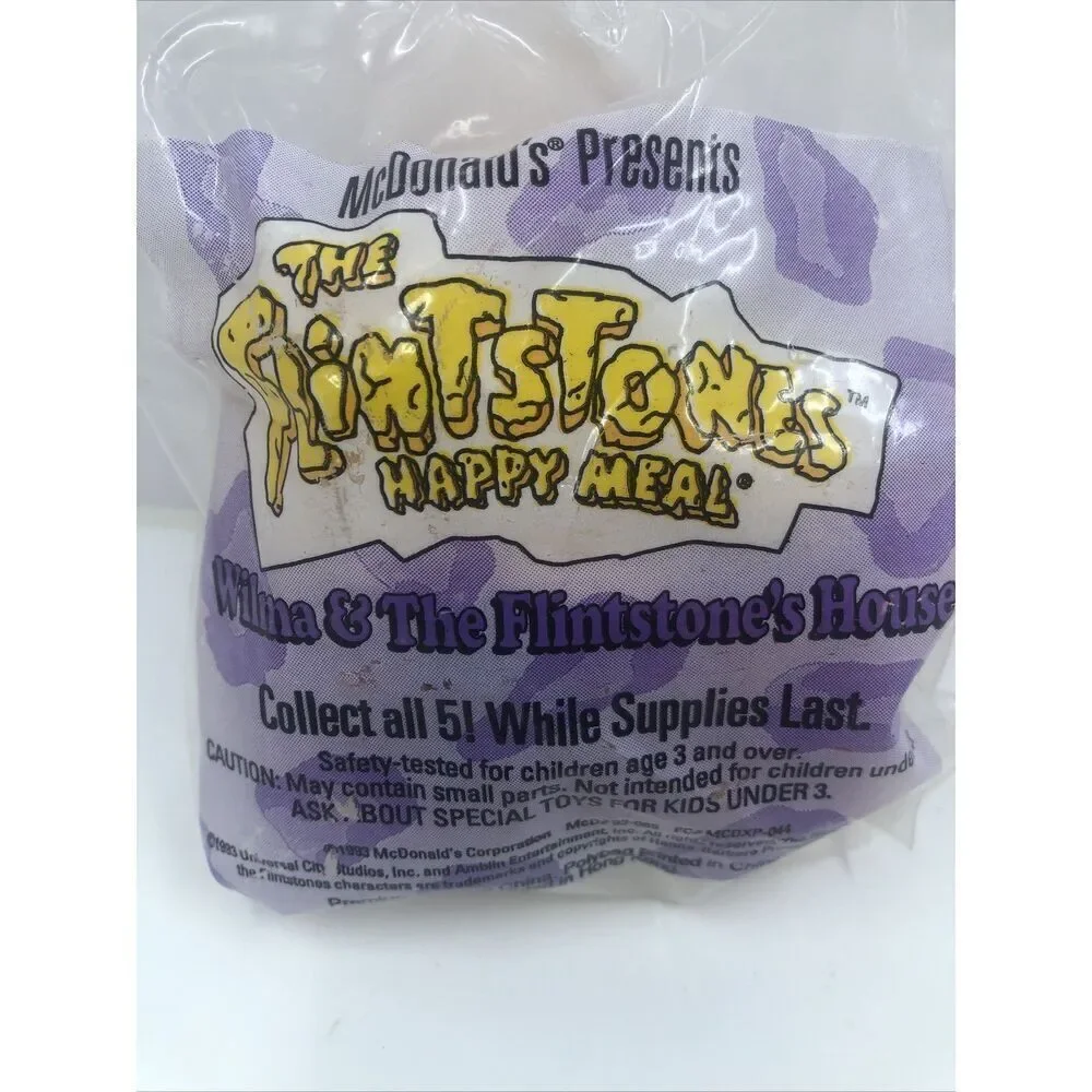 The Flinstones 1993 McDonald's Happy Meal Toy 'Fred & WilmaThe Flintsone's House